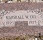 OK, Grove, Olympus Cemetery, Headstone, Cox, Marshall W. 