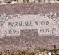 OK, Grove, Olympus Cemetery, Headstone, Cox, Marshall W. 