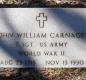 OK, Grove, Olympus Cemetery, Military Headstone, Carnagey, John William