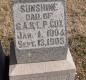 OK, Grove, Olympus Cemetery, Headstone, Cox, Sunshine 