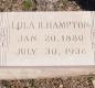 OK, Grove, Olympus Cemetery, Headstone, Hampton, Lula R.