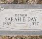 OK, Grove, Olympus Cemetery, Headstone, Day, Sarah E.