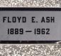 OK, Grove, Olympus Cemetery, Headstone, Ash, Floyd E. 