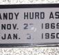 OK, Grove, Olympus Cemetery, Headstone, Ash, Andy Hurd 