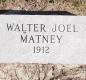 OK, Grove, Olympus Cemetery, Headstone, Matney, Walter Joel
