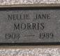 OK, Grove, Olympus Cemetery, Headstone, Morris, Nellie Jane 