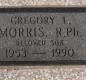 OK, Grove, Olympus Cemetery, Headstone, Morris, Gregory L.