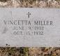 OK, Grove, Olympus Cemetery, Headstone, Miller, Vincetta 