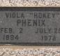 OK, Grove, Olympus Cemetery, Phenix, Viola Headstone