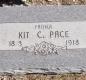OK, Grove, Olympus Cemetery, Headstone, Pace, Kit C. 