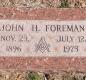 OK, Grove, Olympus Cemetery, Headstone, Foreman, John H. 