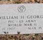 OK, Grove, Olympus Cemetery, Military Headstone, George, William H. 