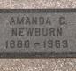 OK, Grove, Olympus Cemetery, Headstone, Newburn, Amanda C. 