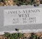 OK, Grove, Olympus Cemetery, West, James Vernon Headstone