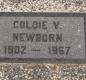 OK, Grove, Olympus Cemetery, Headstone, Newburn, Goldie V. 