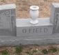 OK, Grove, Olympus Cemetery, Headstone, O'Field, Johnson S. & Mary E. 