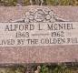 OK, Grove, Olympus Cemetery, Headstone, McNiel, Alford L.