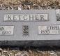 OK, Grove, Olympus Cemetery, Headstone, Ketcher, John & Ethel 