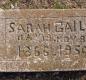 OK, Grove, Olympus Cemetery, Headstone, Gail, Sarah 