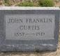OK, Grove, Olympus Cemetery, Headstone, Curtis, John Franklin 