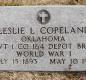 OK, Grove, Olympus Cemetery, Military Headstone, Copeland, Leslie L. 