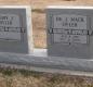 OK, Grove, Olympus Cemetery, Headstone, Oyler, Dr. J. Mack Jr. & Mary J.