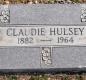 OK, Grove, Olympus Cemetery, Headstone, Hulsey, Claudie 