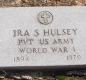 OK, Grove, Olympus Cemetery, Military Headstone, Hulsey, Ira S. 