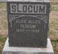 OK, Grove, Olympus Cemetery, Slocum, Alice Allen Headstone