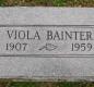 OK, Grove, Olympus Cemetery, Headstone, Bainter, Viola