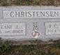 OK, Grove, Olympus Cemetery, Headstone, Christensen, R. C. "Chris" & Jeane L. 