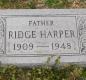OK, Grove, Olympus Cemetery, Headstone, Harper, Ridge 