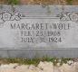 OK, Grove, Olympus Cemetery, Wolf, Margaret Headstone