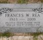 OK, Grove, Olympus Cemetery, Rea, Frances W. Headstone