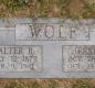 OK, Grove, Olympus Cemetery, Wolf, Walter B. & Jessie S. Headstone