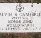 OK, Grove, Olympus Cemetery, Military Headstone, Campbell, Alvin B. 