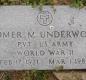 OK, Grove, Olympus Cemetery, Underwood, Homer M. Military Headstone