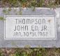 OK, Grove, Olympus Cemetery, Thompson, John Ed. Jr. Headstone