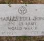 OK, Grove, Olympus Cemetery, Military Headstone, Jones, Charles Eull 