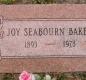 OK, Grove, Olympus Cemetery, Headstone, Baker, Joy (Seabourn) 