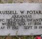 OK, Grove, Olympus Cemetery, Potarf, Russell W. Military Headstone