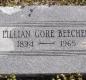 OK, Grove, Olympus Cemetery, Headstone, Beecher, Lillian (Gore) 