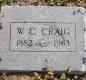 OK, Grove, Olympus Cemetery, Headstone, Craig, W. C. 