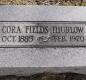 OK, Grove, Olympus Cemetery, Thurlow, Cora (Fields) Headstone