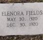 OK, Grove, Olympus Cemetery, Headstone, Fields, Elenora