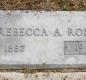 OK, Grove, Olympus Cemetery, Ross, Rebecca A. Headstone