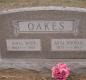 OK, Grove, Olympus Cemetery, Headstone, Oakes, James Wade & Anna (Woodall) 