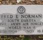 OK, Grove, Olympus Cemetery, Military Headstone, Norman, Fred E. 