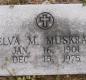 OK, Grove, Olympus Cemetery, Headstone, Muskrat, Elva M.