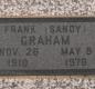 OK, Grove, Olympus Cemetery, Headstone, Graham, Frank "Sandy" 